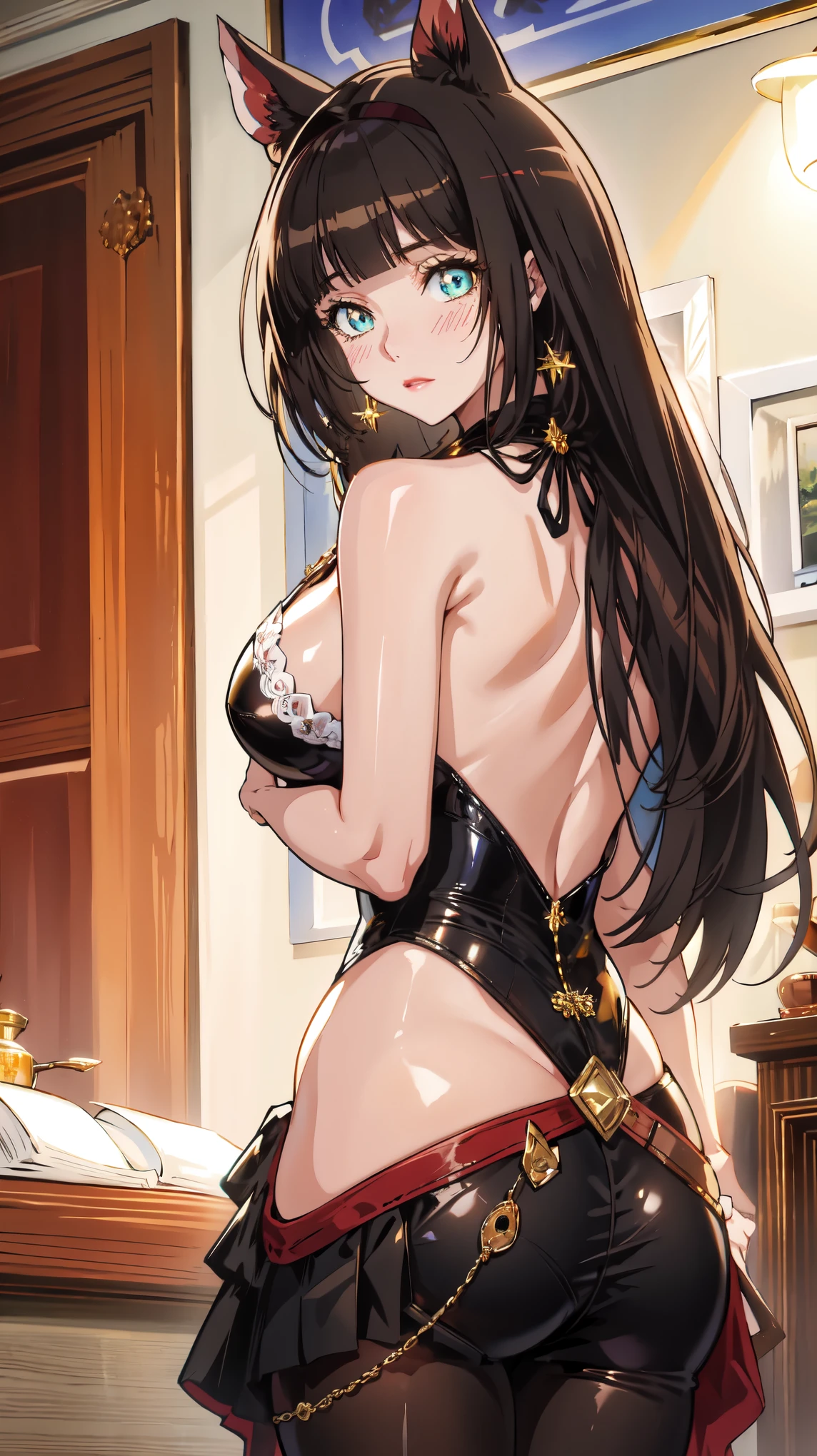 (Highest quality),(masterpiece), 8k,Very detailed, Detailed light, Best Shadow,Detailed reflective eyes, Beautiful Eyes, Very detailedな顔,Shiny Hair,sexy,Big Breasts,Charm,One person,Gloss,semi-long,Black Hair,Iris,enchanting,Expressionless,Blushing,Enchanting,Beautiful fingers,Beautiful hands,Refers to 5 books,whole body,front,High exposure,Swimsuit,Sunburn,tan,Brown skin,