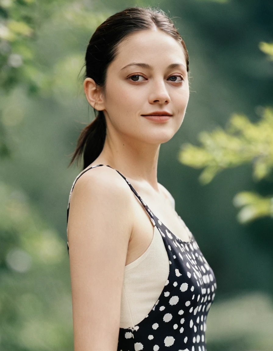 xxmixgirl, Upper body of a beautiful cute long face Japanese girl, happy smiling, still from the film, ((young Marion Cotillard face : 1.2)), ((young Anne Hathaway face: 1.0)), from front, portrait photo of a cute 25 y.o woman, looks at viewer, full lips, natural skin, skin moles, stormy weather, (cinematic, film grain:1.1), ((asian winged eyes, very long and slender slim face, windy tousled, long straight black ponytail, cropped top)), Leica SL3, Summicron-SL 75mm ASPH, F/2, (cinematic still:1.2) Kodak Gold 200 film, bokeh, rim lighting, silhouette, shallowed depth of field, dynamic hands up,