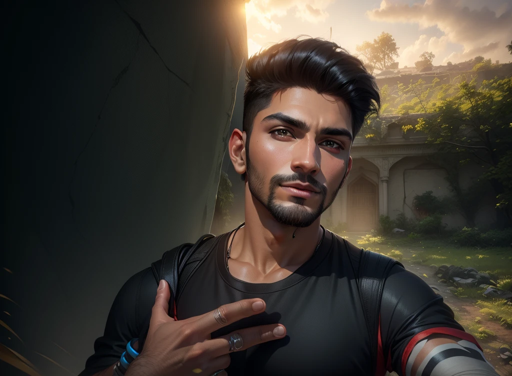 Change background editor cyber Pankh handsome boy 8k realistic face pj logo
