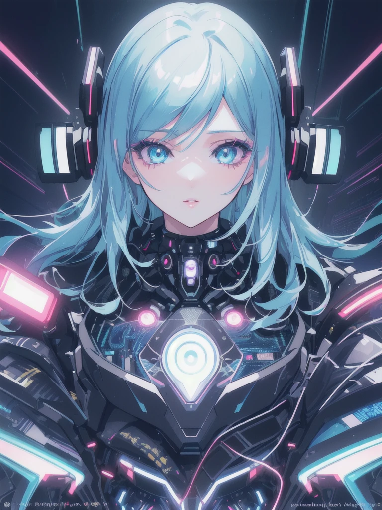 1girl, anime character with a television head, detailed electronic devices, danganronpa digital art, best anime 4k, konachan wallpaper, television head, digital art 4k, anxious, anime style 4k, 4k anime wallpaper, digital cyberpunk anime art, 4k manga wallpaper, digital cyberpunk - anime art, anime cyberpunk art, modern cyberpunk anime, detailed face, beautiful detailed eyes, beautiful detailed lips, extremely detailed eyes and face, long eyelashes, intricate detailed mechanical elements, advanced technology, neon lights, abstract futuristic background, cinematic lighting, vibrant colors, photorealistic, 8k, detailed rendering, masterpiece