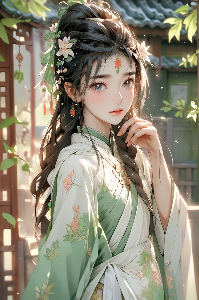 - Eyebrows are like willow leaves in early spring, Often containing rain and hatred; The face is like a peach blossom in March, Hide the moonlight. Elegant slender waist, And nervous swallows are lazy: The jade exterior is mesmerizing, And the flower explains the rank age, And the fragrance is elegant and elegant..