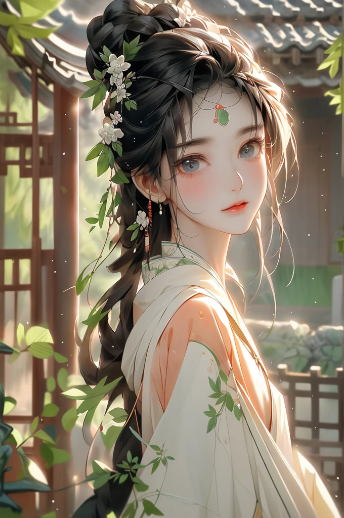 - Eyebrows are like willow leaves in early spring, Often containing rain and hatred; The face is like a peach blossom in March, Hide the moonlight. Elegant slender waist, And nervous swallows are lazy: The jade exterior is mesmerizing, And the flower explains the rank age, And the fragrance is elegant and elegant..