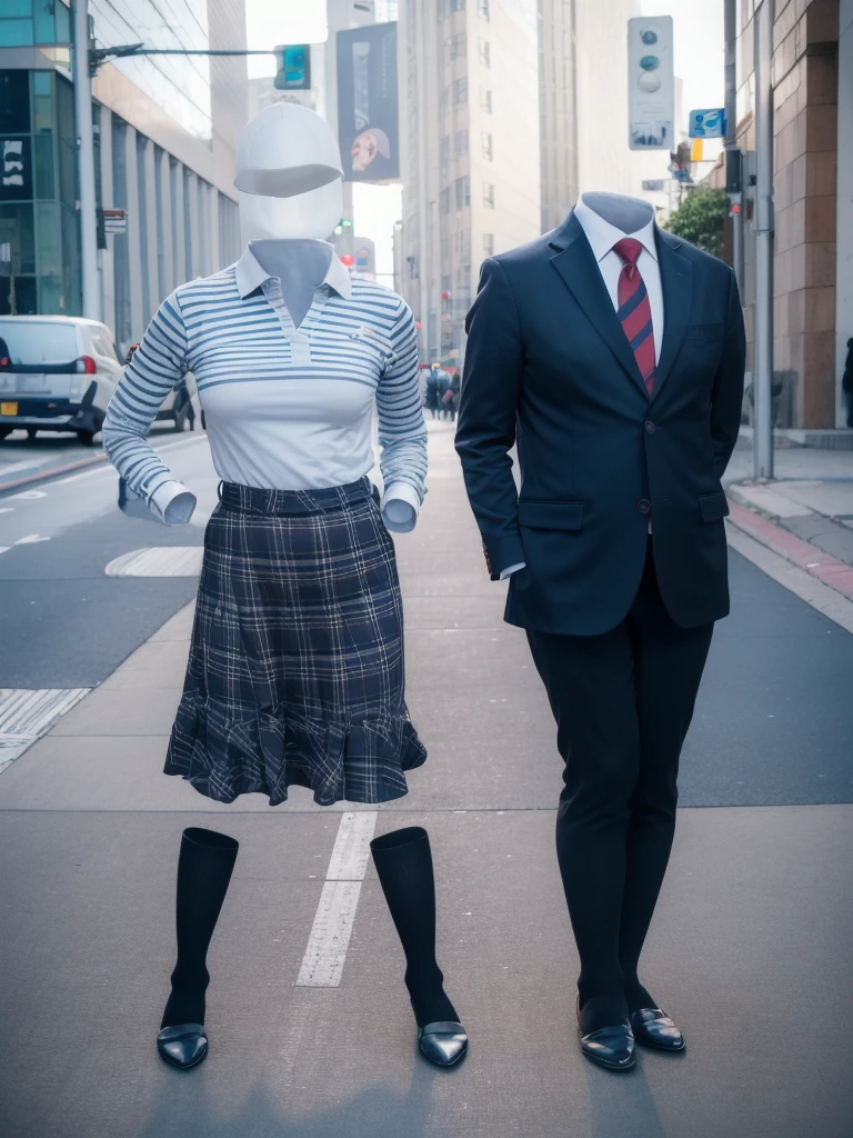You can even see the feet, (Arch your back, Hands on hips), Be patient with peeing, Striped tie, Checked skirt, (From below), Polo shirt, (can not see, No humans, Headless, Faceless:1.5), Cute big tits, (8k, RAW Photos, Highest quality, masterpiece:1.2), (Realistic, photo-Realistic:1.37), Photon Mapping, Radio City, ((Hasselblad Photography)), Physically Based Rendering, whole body, socks