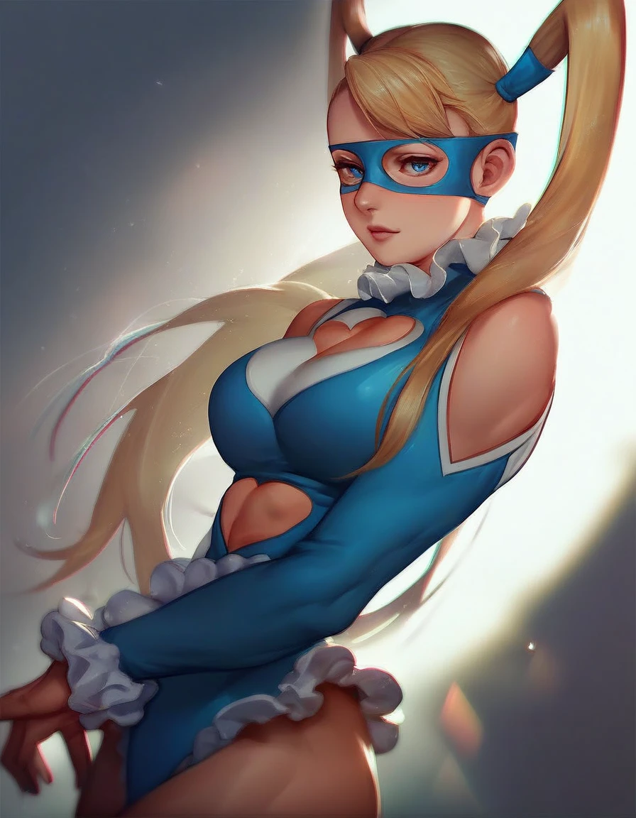 score_9, score_8_up, score_7_up, score_6_up, score_5_up, score_4_up, source_anime, medium shot, Street fighter rainbow mika, beautiful eyes, seductive ,intense gaze,seductive expression,soft lighting,hentai, safe