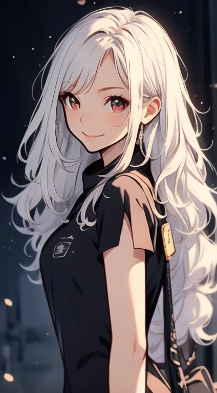 masterpiece, Highest quality, One girl, Gray Hair, smile, View your viewers, Adult, Fully mature, Holding flowers、high resolution、Ultra delicate、8k、Big eyes、Luxury Dresses