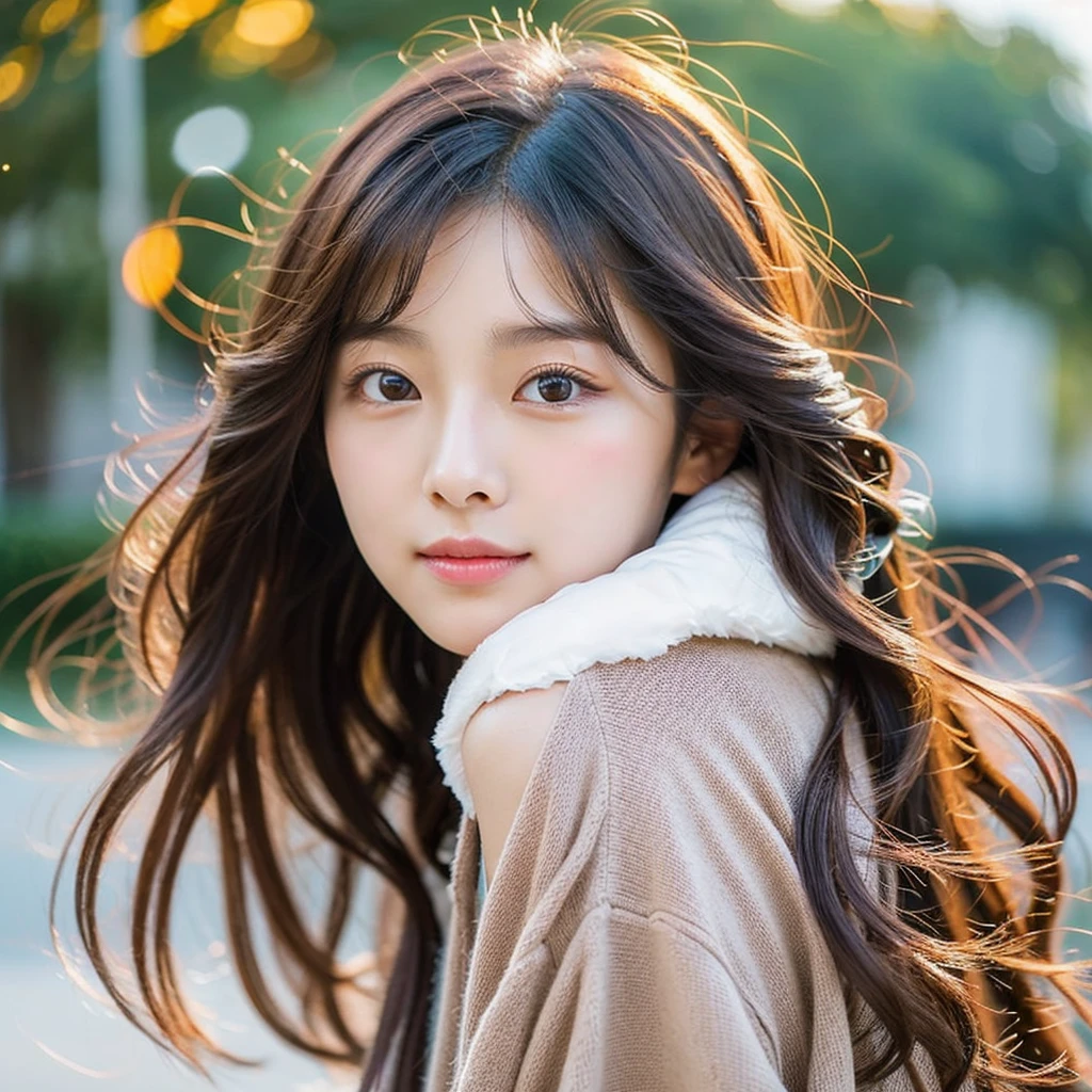 a closeup of a woman with long hair, smooth and black, popular korean makeup, ulzzang, South Korean popular makeup, Young adorable korean face, korean girl, beautiful aesthetic face, Beautiful young Korean woman, Beautiful young Korean woman, Beautiful natural face, beautiful south korean woman, beautiful delicate face, korean face features, curly bangs, pale korean adorable face with 18 years old