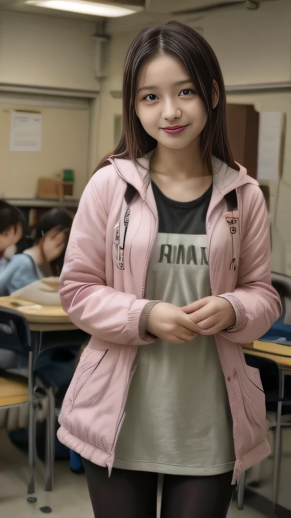 Japanese、(smile)、(Beautiful junior high school students)、Pussy:2、Cute outerwear、((((Sexual:1.2))))