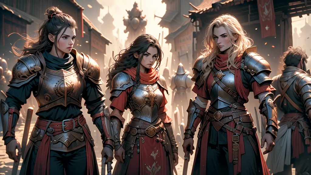 one monkey warrior one monkey cleric one monkey paladin