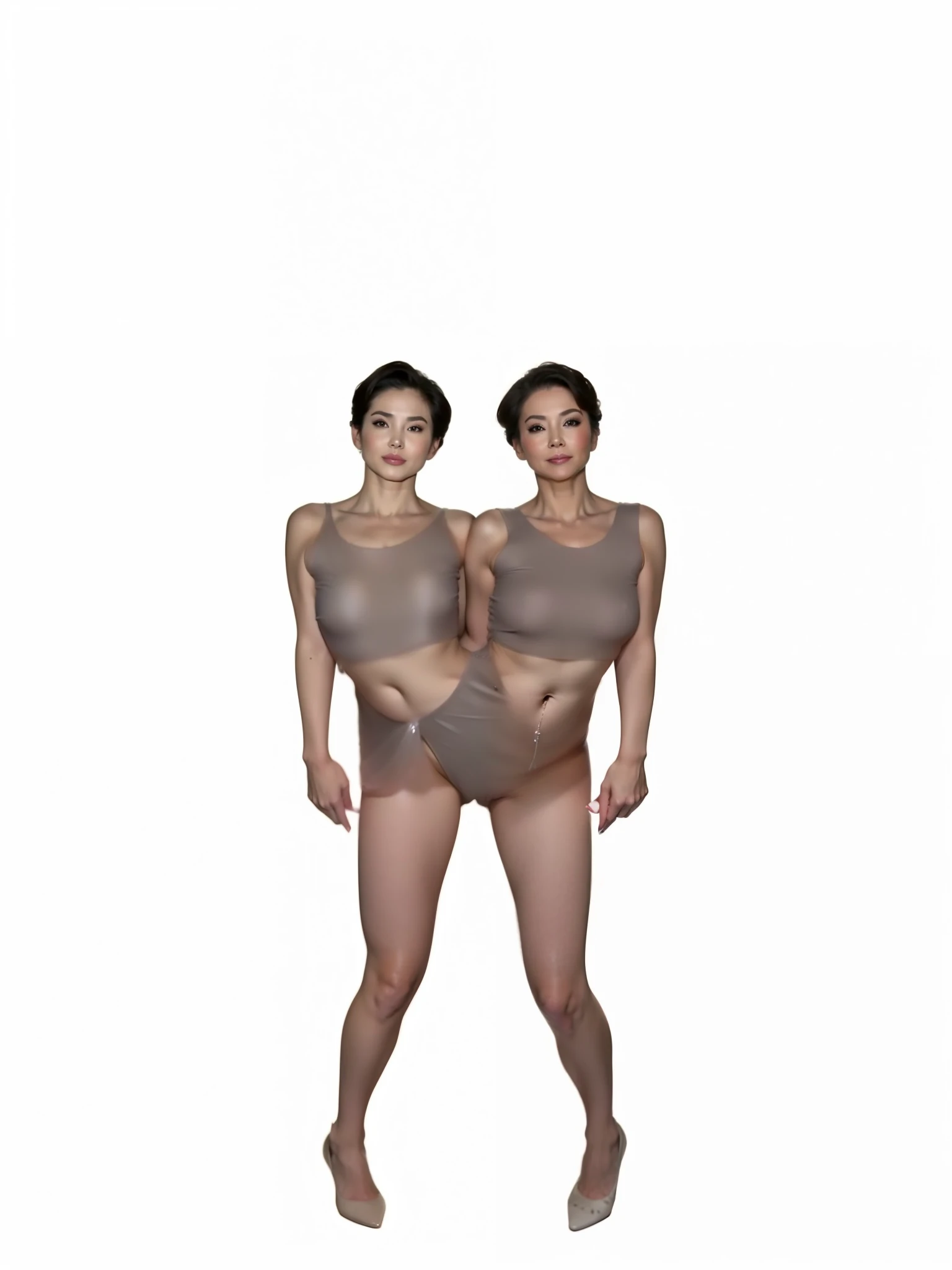 Browsing Caution,nude,(Highest quality,8k,masterpiece),Japanese Mature,50 years old,Huge ,Accentuate your cleavage,Glamour,sexy,Muchimuchi,