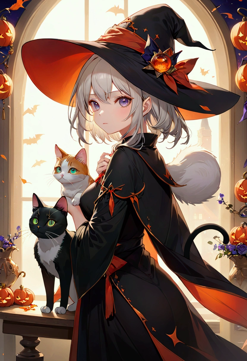 Witch&#39;s Familiar Cat、masterpiece、最high quality、high quality、High resolution、16K、born、超High resolution、超detailedな、detailed、Very delicate and beautiful、A highly detailedd、