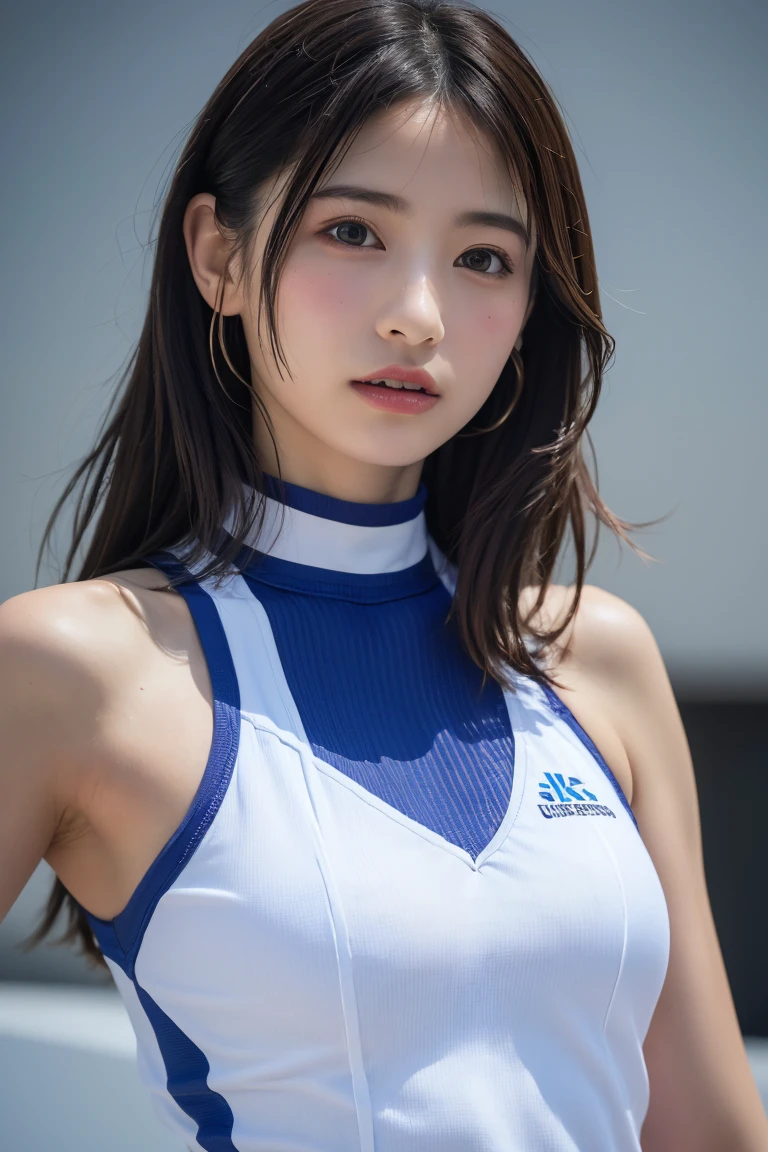 (8k, RAW Photos,Highest quality, High resolution:1.1), (超Realisticな:1.4),(Realistic, Realistic:1.3),The Beauty of Japan、Rhythmic gymnastics club、Rhythmic Gymnastics Uniform、((Upper Body:1.3))