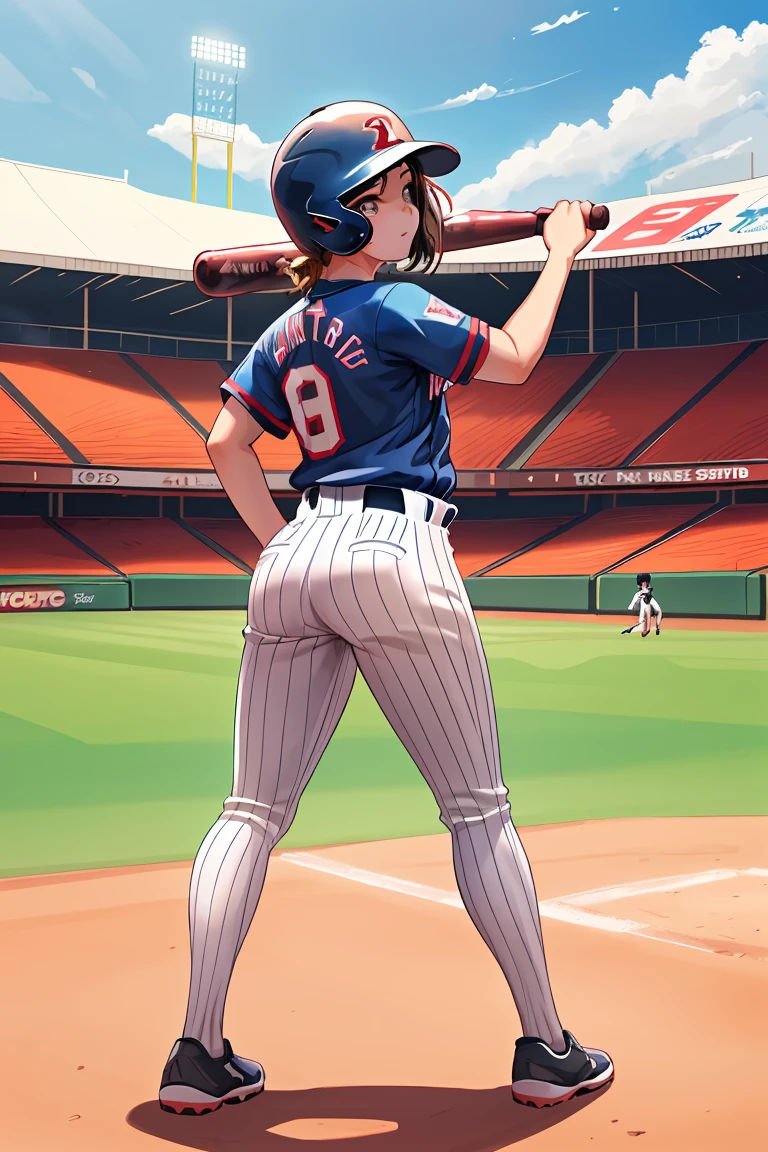 baseball Ground summer Women's Baseball Shorts Beautiful feet Beautiful breasts uniform pure youth Black Hair