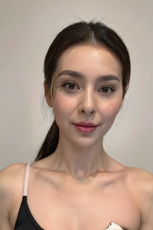 (Highest quality:1.2),(Perfect Beautiful Face 1.2),(Perfect and beautiful posture:1.2),(Attractive female wrestlers:1.2),Big and ample breasts,Black hair ponytail,sports bra too small,(Face close-up:1.2),(Abnormal sweating:1.2),best quality real texture skin,Clear Eyes,Looking into the camera,Kiss the camera,((Cleavage,I sweat a lot in my armpits))Smooth underarm skin,