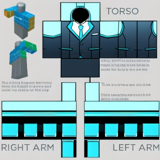 Blue neon, suit