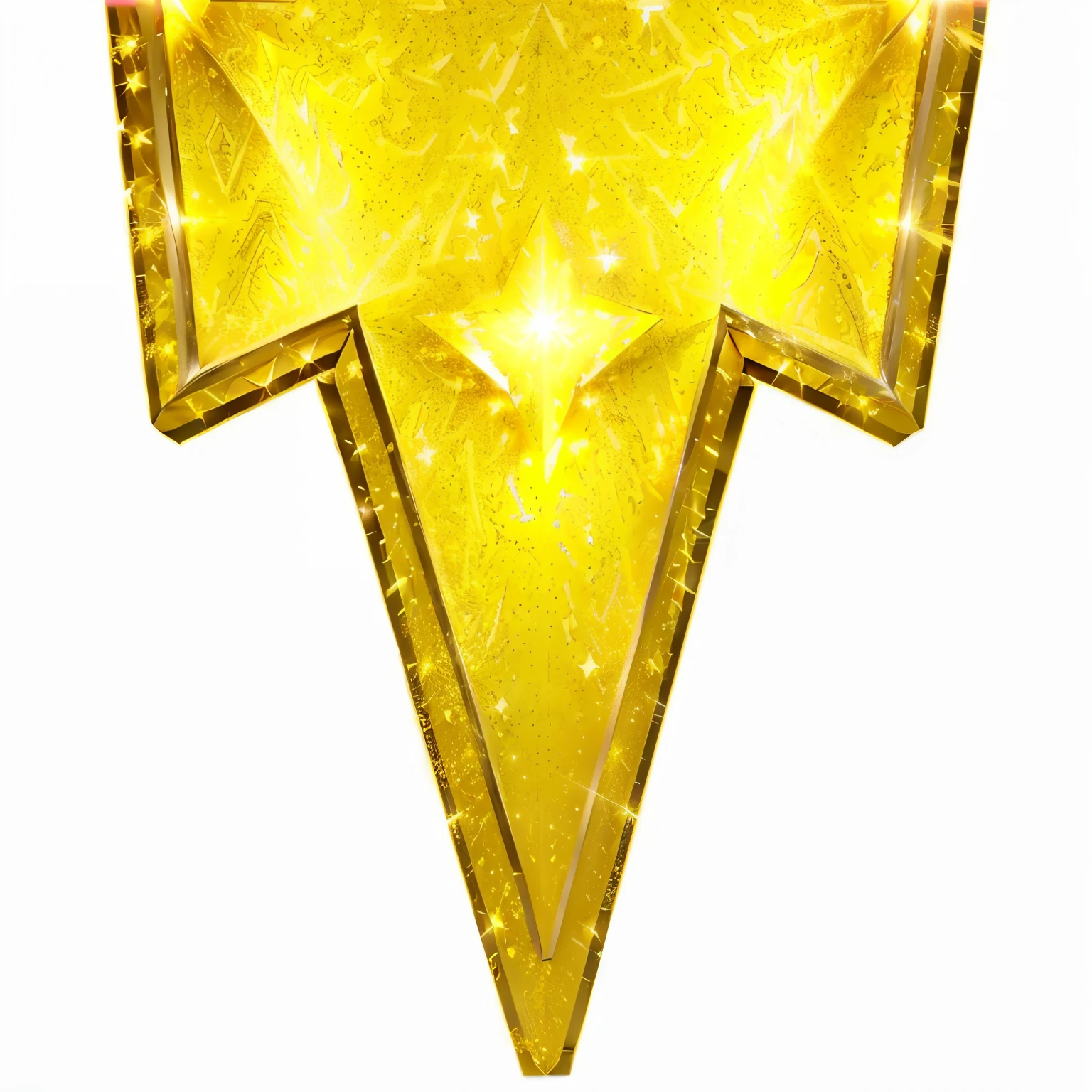 a yellow star with a gold background, lightning symbol, gold trim, golden pommel, yellow lightning, gold foil, yellow flash, gold, golden theme, gold metal, top-down shot, gold glow, gold theme, very grainy, golden glow, illuminating the area, golden trims, shiny gold, gold sparks, yellow background beam, triumphant, yellow