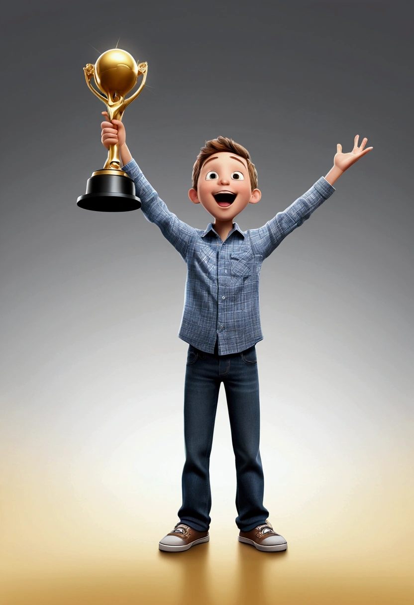 (Award-Winning Moment, hold reward, excited), hand drawing cartoon style 2d stick figure, full body, award-winning, cinematic still, emotional, vignette, dynamic, vivid, (masterpiece, best quality, photorealistic, Professional, perfect composition, very aesthetic, absurdres, ultra-detailed, intricate details:1.3)