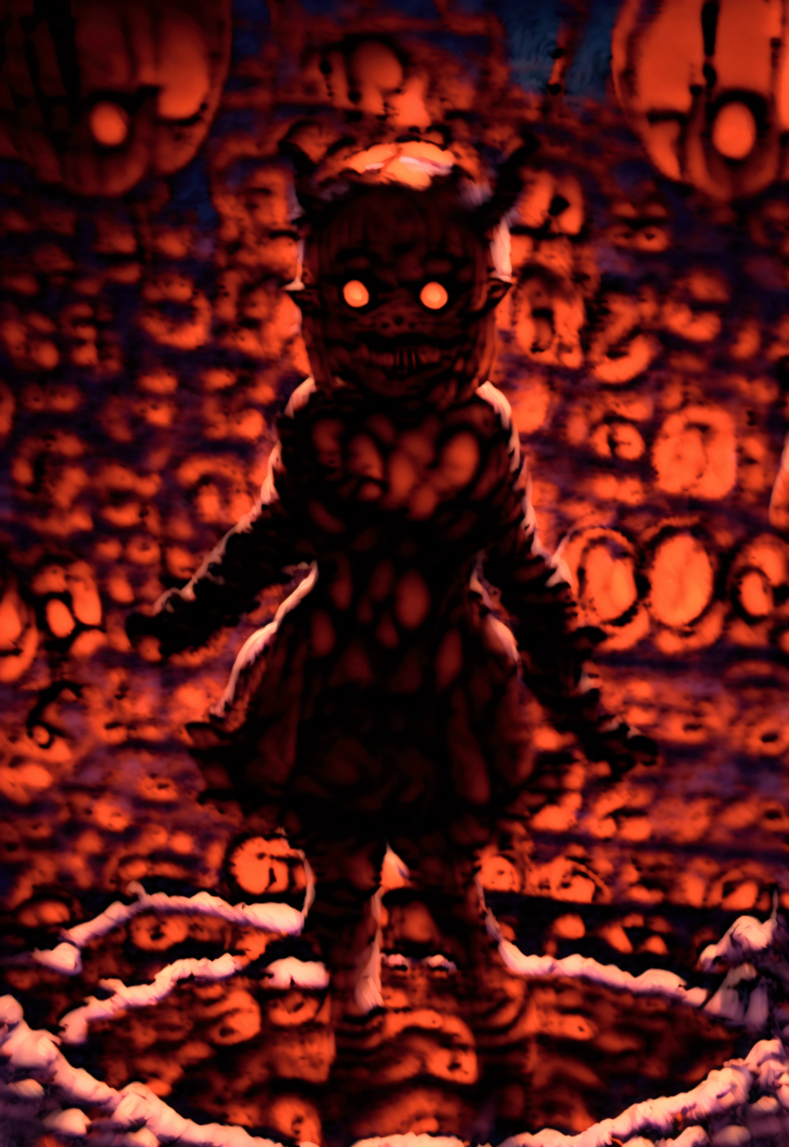 Absurd, High resolution、 ((Tabletop)), ((Highest quality)), (Very detailedな), ((Very detailed)), (beautiful), ((pretty girl)), (NFSW:1.8), alone,(:1.6)、(world'The most terrifying and creepy demon girl:1.5)beautiful face、Whole Body Ezbian、pale, Beautiful Skin、beautiful黒の髪、Smiling Kindly、Dark building ruins、(snow white'Frill dress:1.3)、(The dark ruins are stained with blood:1.3)、Low angle full body shot、(Girl standing in a pool of blood:1.5)、(The ground is full of blooirl lost a lot of blood...:1.3)、)、(Crazy Smile:1.6)、Spirits、(Blood drippinom the mouth:1.3)
