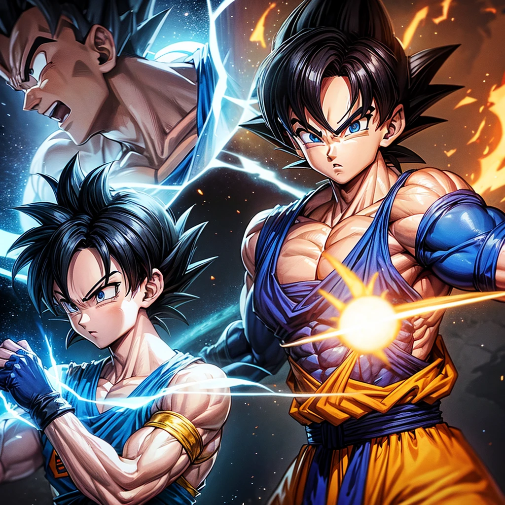 dragon ball,muscle,Blue veins,White God,Saiyans,Kamesenryu,Kiki,No. 18