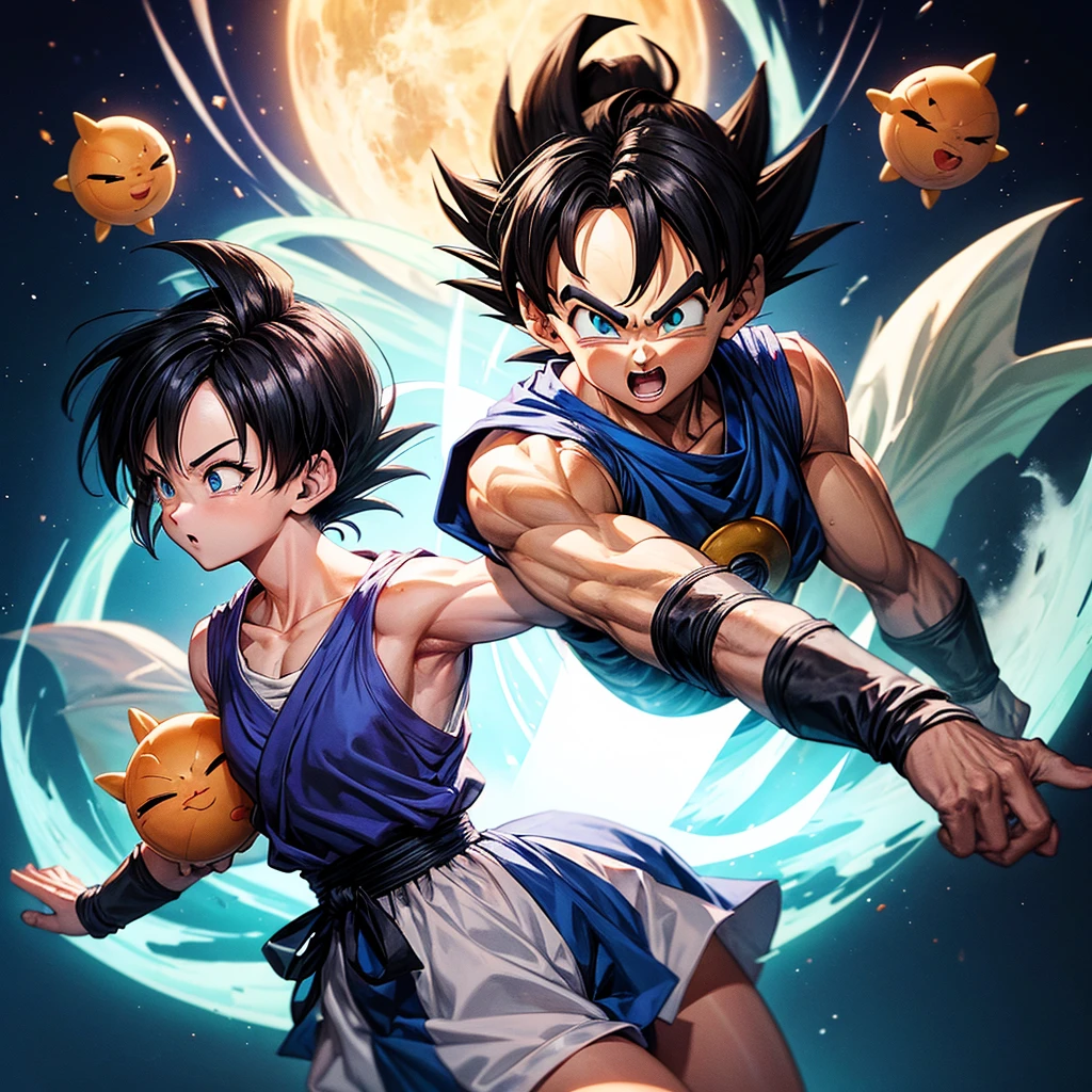 dragon ball,White God,Saiyans,Kamesenryu,Kiki,No. 18