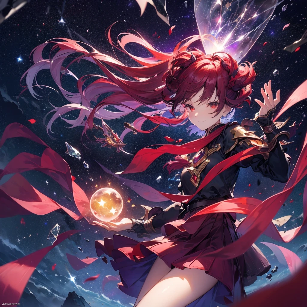 (((Fantasy　Flanders Scarlet)))　((Moonlit Night　star　smile　drop down　Catch the wind　End of the Galaxy　Broken glass　There is a black hole))　(Shining Background　Shining Edges)