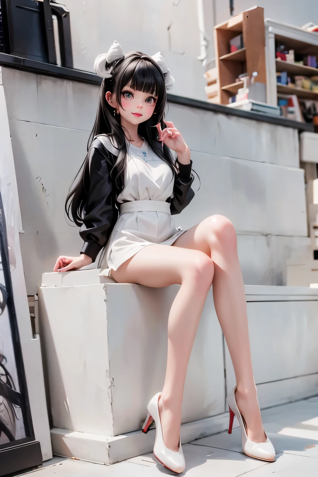 white  pumps