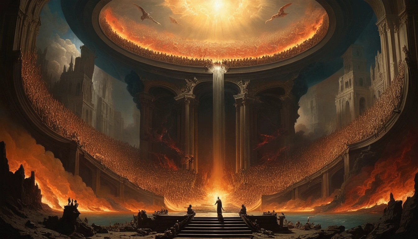British artist John Martin style《The Last Judgment》