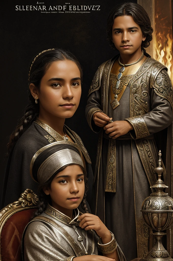 Generate an image depicting a historical scene in the city of Jericho, where two Israeli warriors talk to a woman in a simple dwelling. It's night, the scene should have a cold color palette and detailed settings and costumes reflecting the historical context. The three characters are young, com a mulher sendo excepcionalmente bonita. Your facial expressions should convey concern. Capture the tension of the moment while ensuring accuracy to the historical context, attention to the details of the costume and the scenery, Velho Testamento, 1600 anos antes de Cristo, 4k, HDR