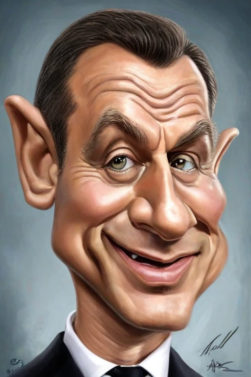 Masterpiece artwork,high qualiy,
 Funny caricature of James Bond