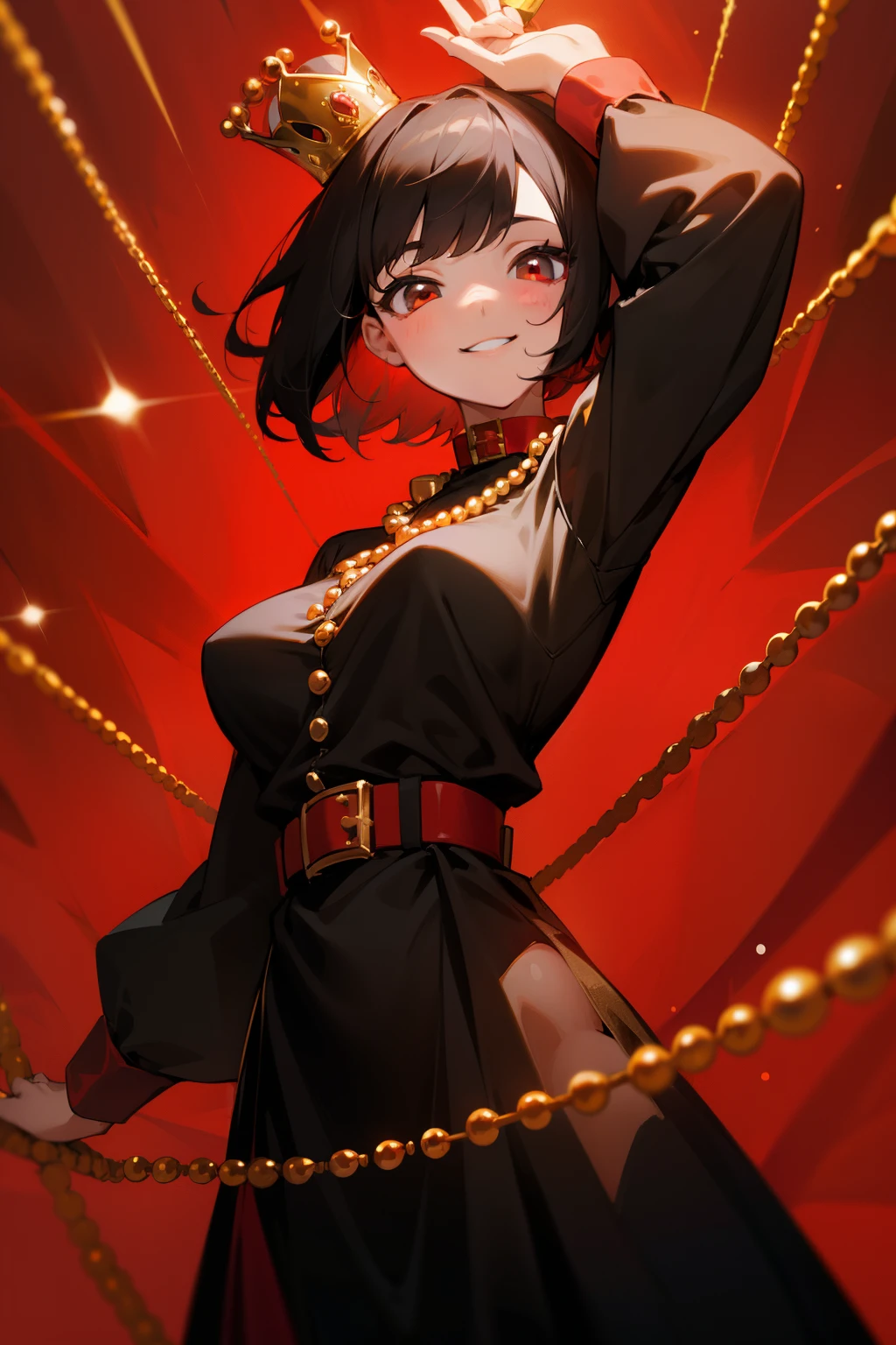 undertale,chara,solo person,Lone wolf,shadowy,red - eyed,Sick,Serial killer,bloodthirsty,Green top,daggers,stocklings,Full body standing painting,with short brown hair,Be red in the face,Hand repair,the detail,k hd,Gold love heart necklace,Close to the original,illustration,CG,anime big breast,quadratic element(Optimal image quality,tmasterpiece,sexual appetite)