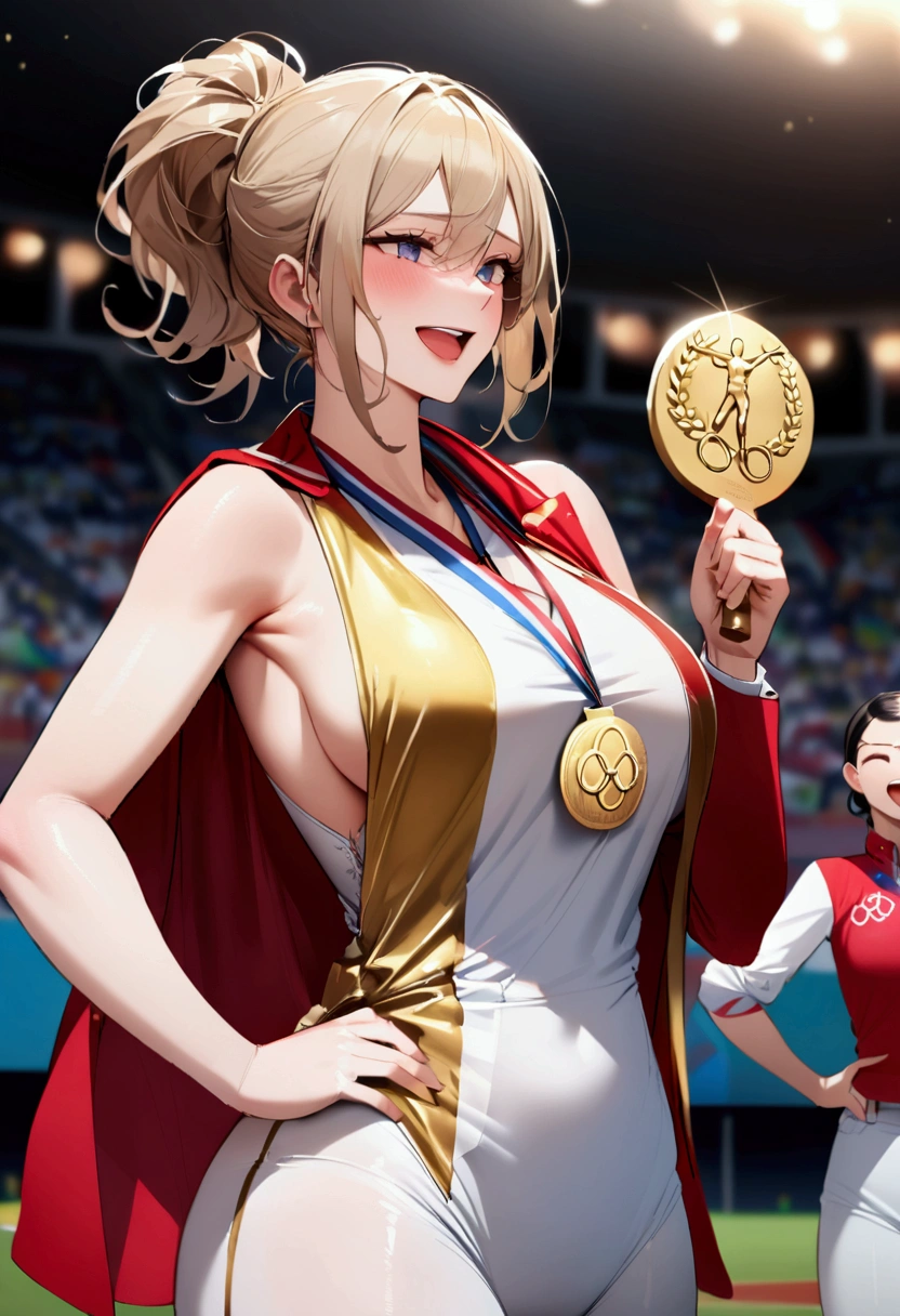 olympic games, Award-Winning Moment, gold medal, busty player