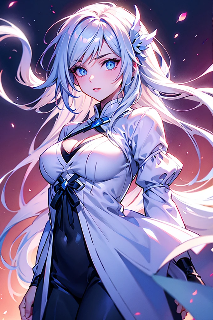 wite hair ghost girl wite skin tits
