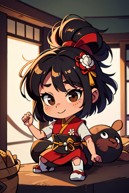 a character chibi samurai outfit