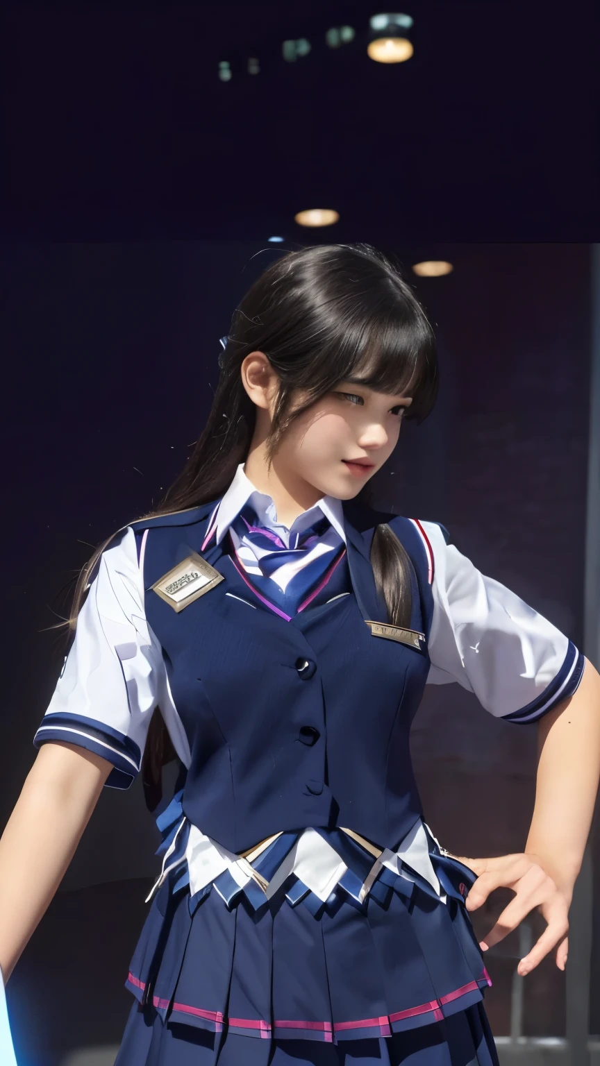 a close up of a person in a uniform and a tie, magic , magical school student uniform, jk uniform, magic uniform university, magic uniform, realistis , multilayered outfit