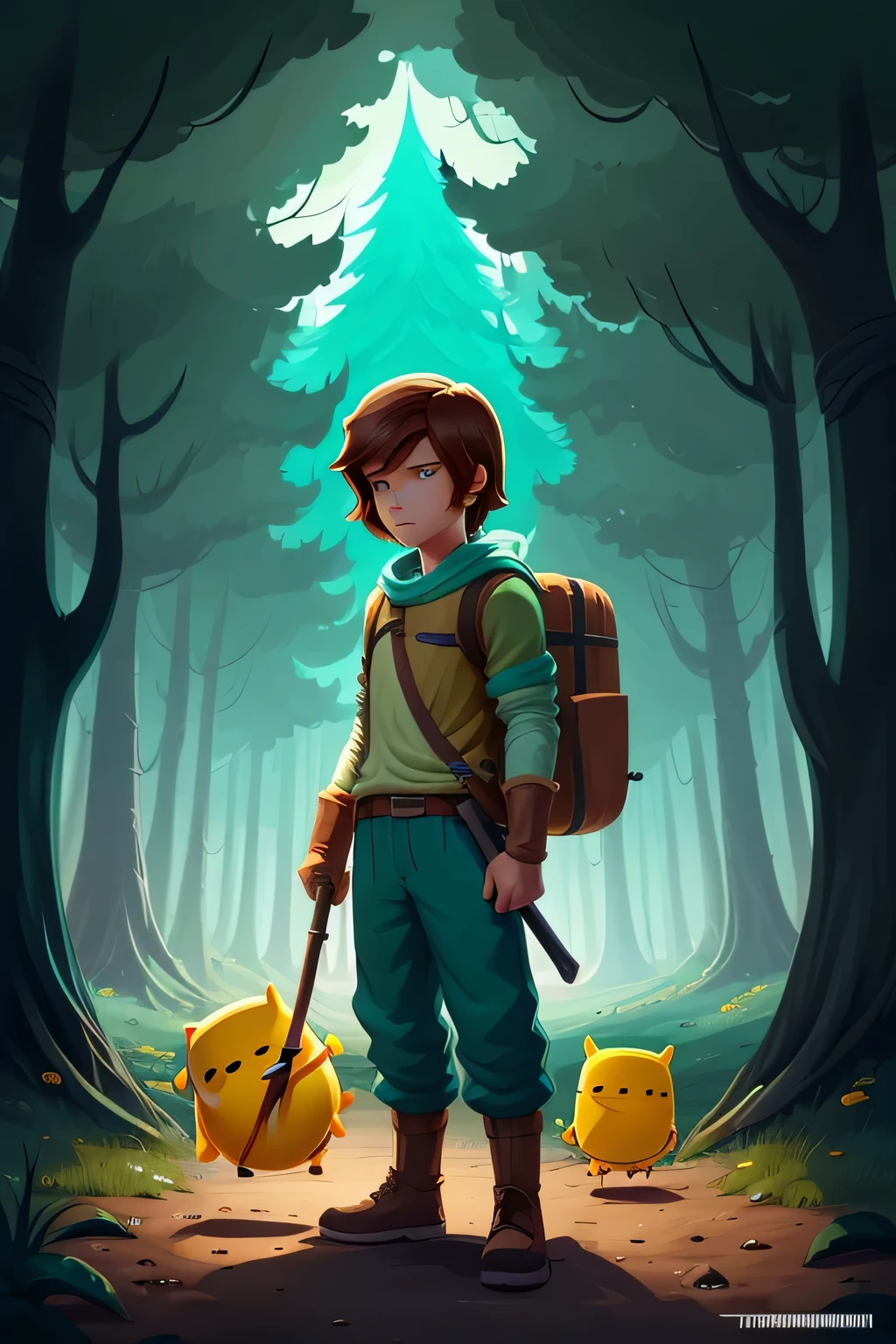 create a character similar to finn from adventure time