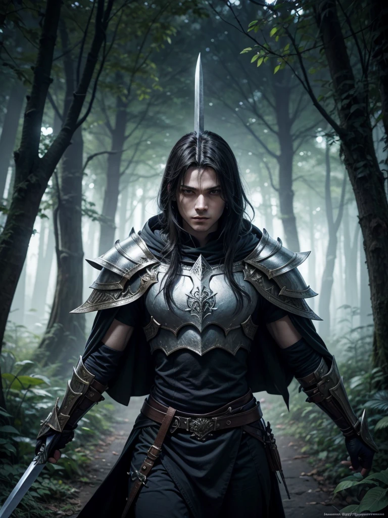 Arcane Guardian Berseke Greatsword Double Sword Forest Swordsmen Artwork Drawing Quality Liz Flourishing 