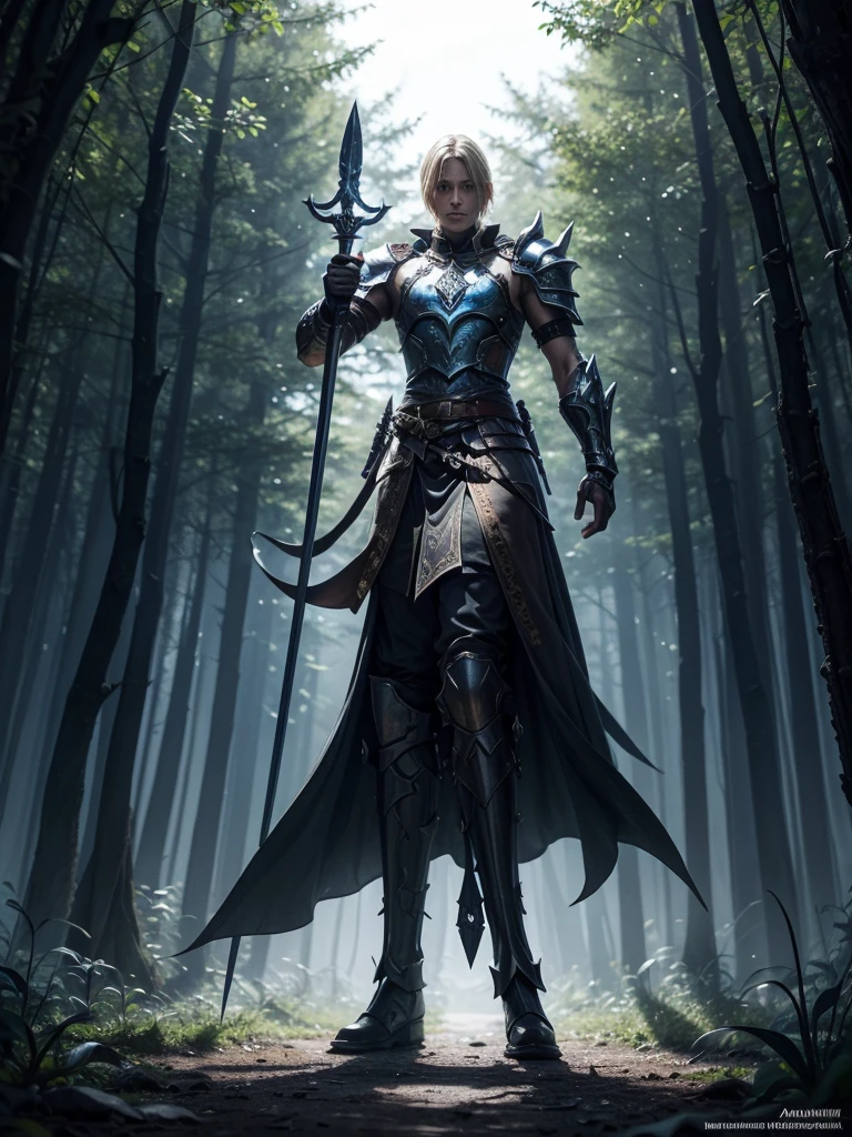 Arcane Guardian Berseke Greatsword Double Sword Forest Swordsmen Work of Art Drawing Quality Light Flourishing Man