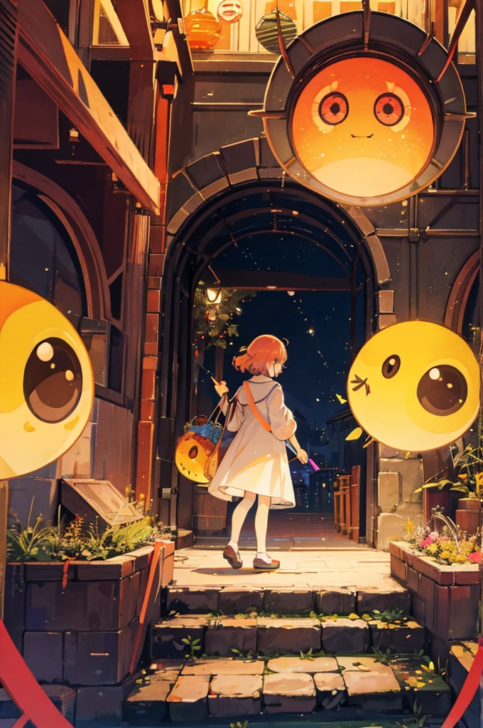the bright sun gradually disappearing, countless huge eyes appeared,