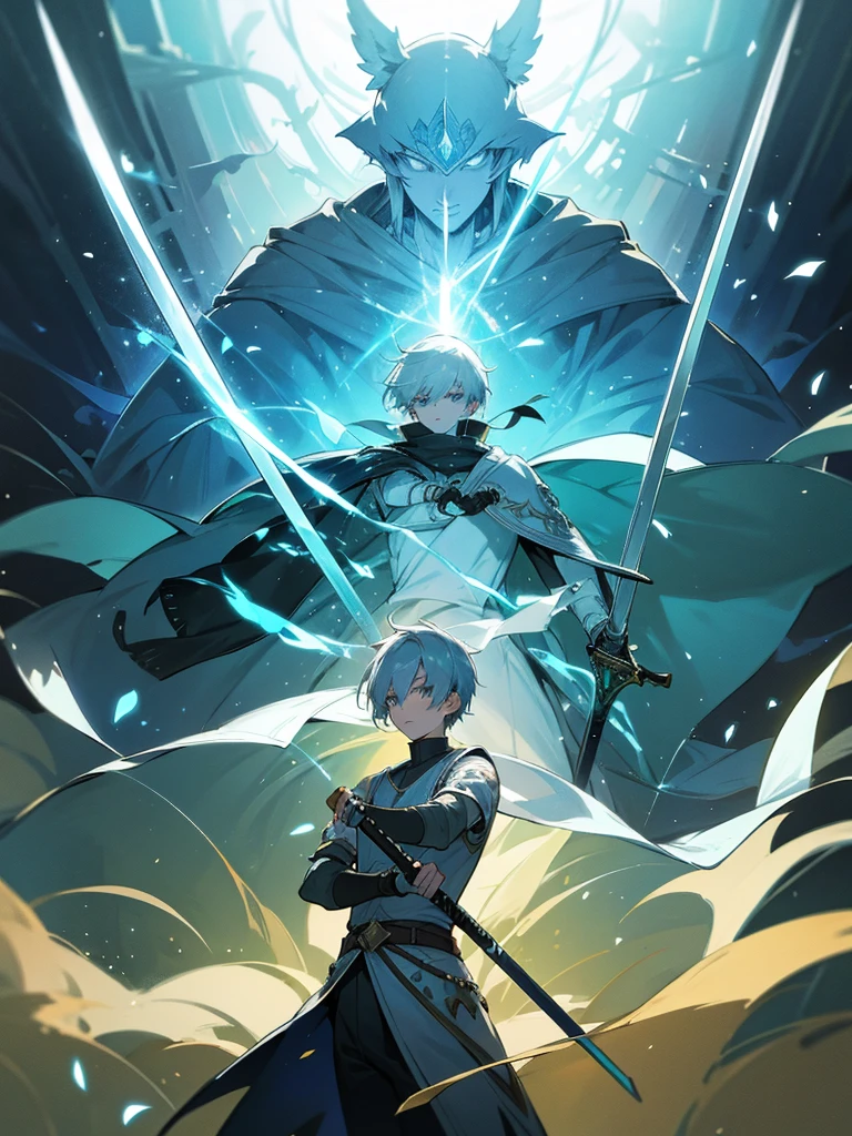 Drawing Arcane Guardian Berseke Double Sword Forest Swordsmen Work of Art Drawing Quality Light Flourishing Man Games Power Magic
