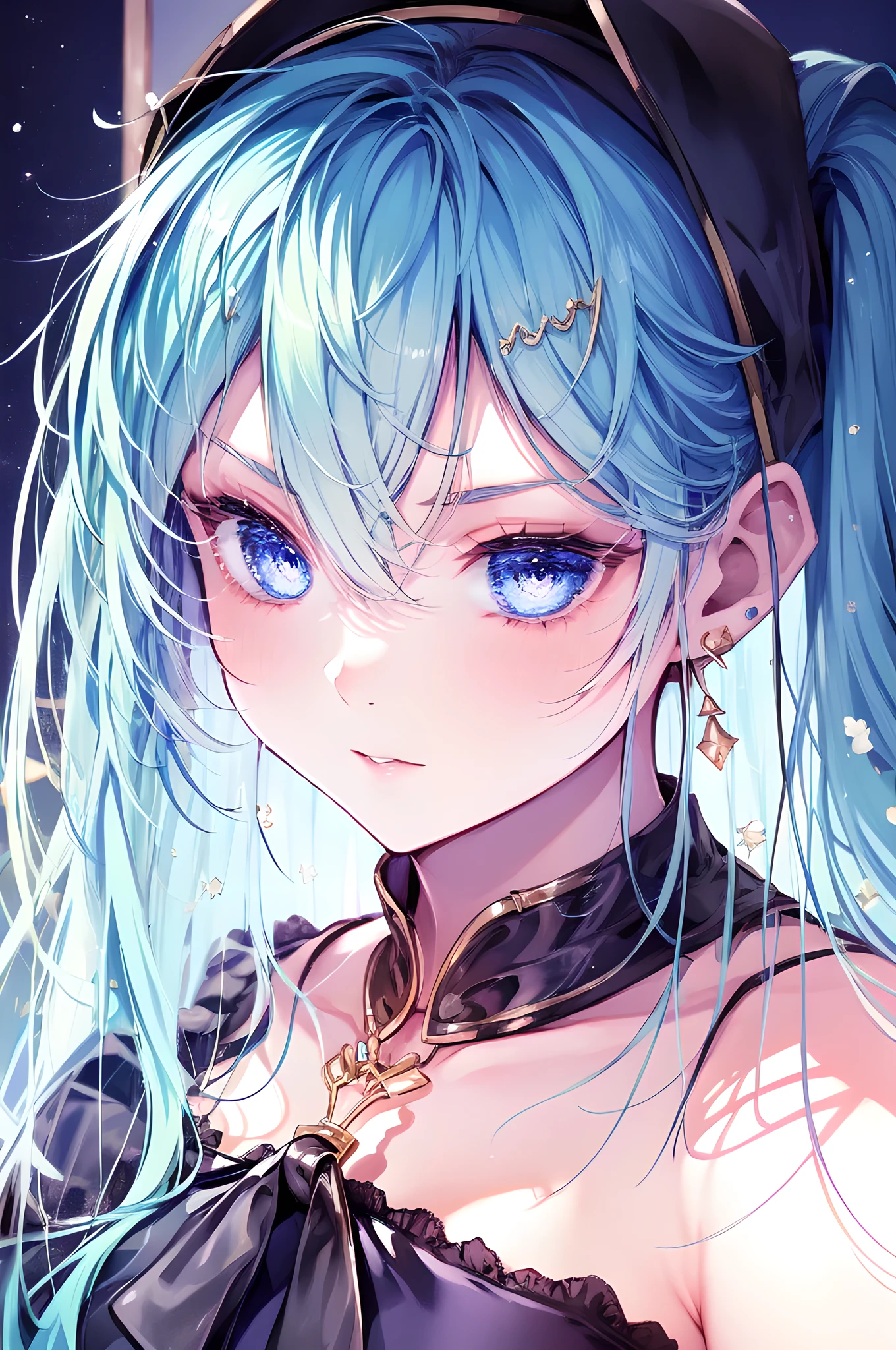 There is a woman with blue hair, Gu Weiss style art, Gu Weiss, Beautiful character painting, Gu Weiss in ArtStation Pixiv, Gu Weiss in Pixiv ArtStation, Stunning anime face portraits, Beautiful digital art, wlop rossdraws, Gu Weiss Masterpiece, Detailed digital anime art  