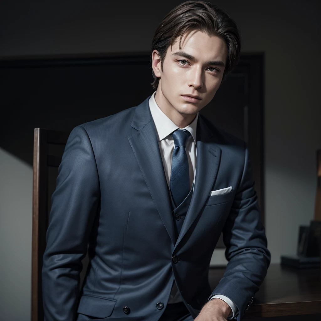 man in suit with high resolution and very realism