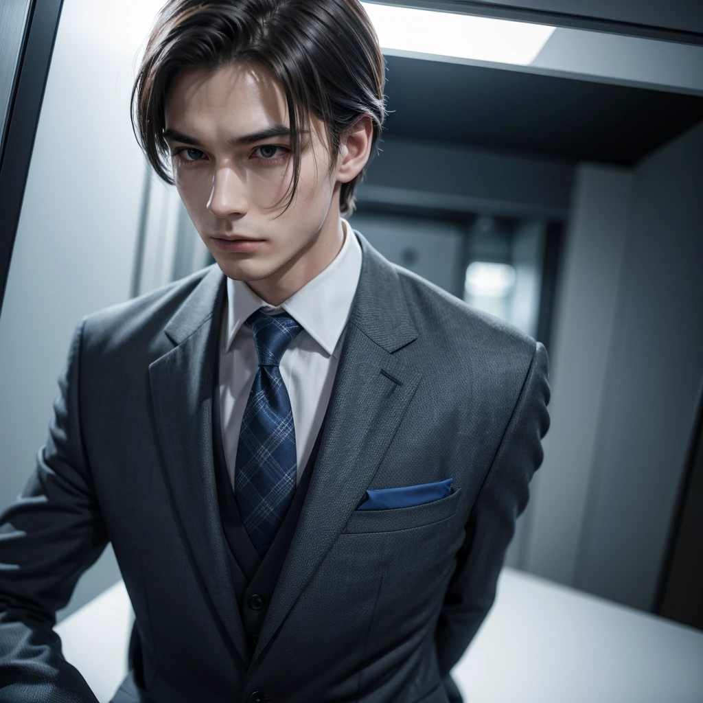 man in suit with high resolution and very realism