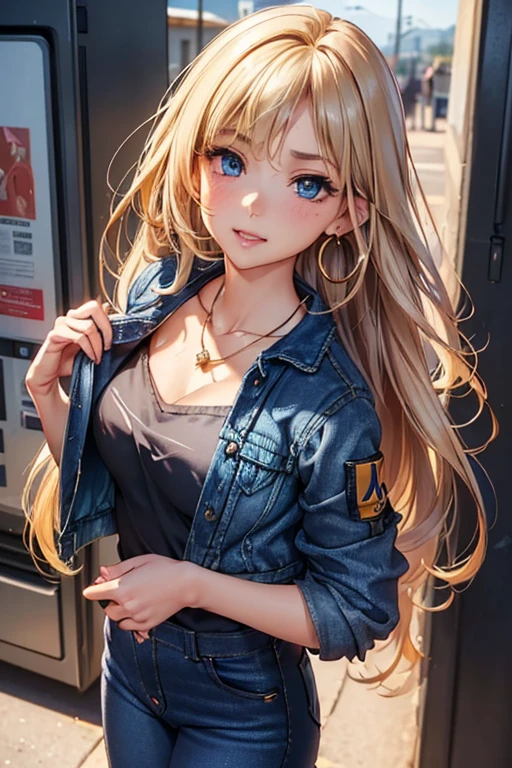 masterpiece,Highest quality,Very detailed,beautiful girl,Completely naked,Overalls, teenager,Perfect Face,Beautiful and detailed eyes,Beautiful Skin,skinny,Dynamic,smile