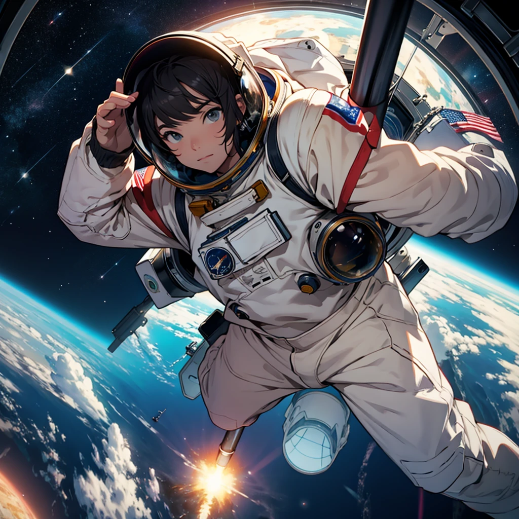 astronaut in space