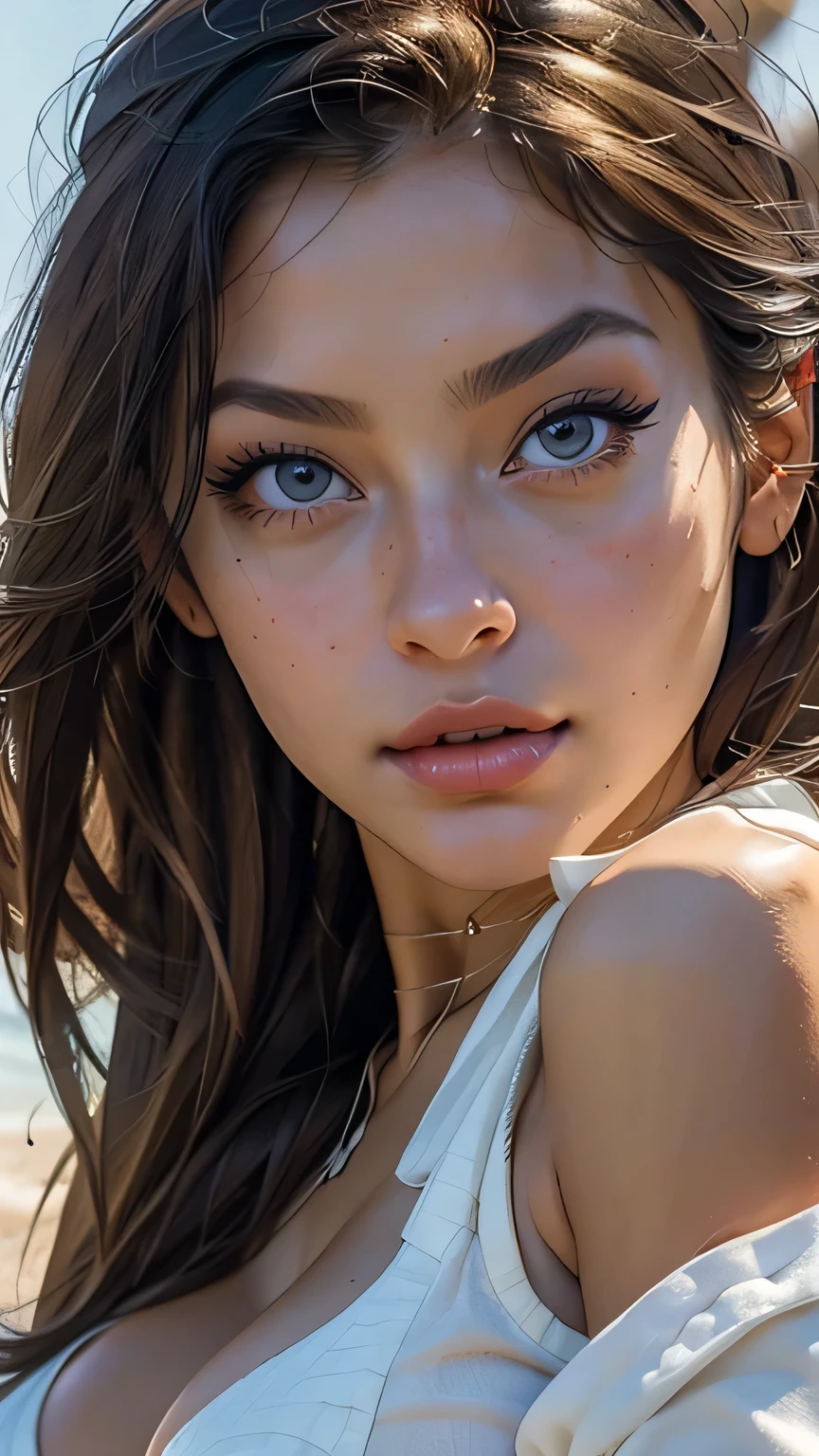 sksbrooke People, sksbrooke, Browsing Caution, (masterpiece:1.2), (最high quality:1.2), Perfect Eyes, Perfect Face, (night),, (Cleavage), close, One girl, alone, Black eyes, (Large Breasts), Firm breasts, Nipples, elaborate lingerie, 、masterpiece, 最high quality, high quality, High resolution, View from behind、(((Face close-up))), Face close-up