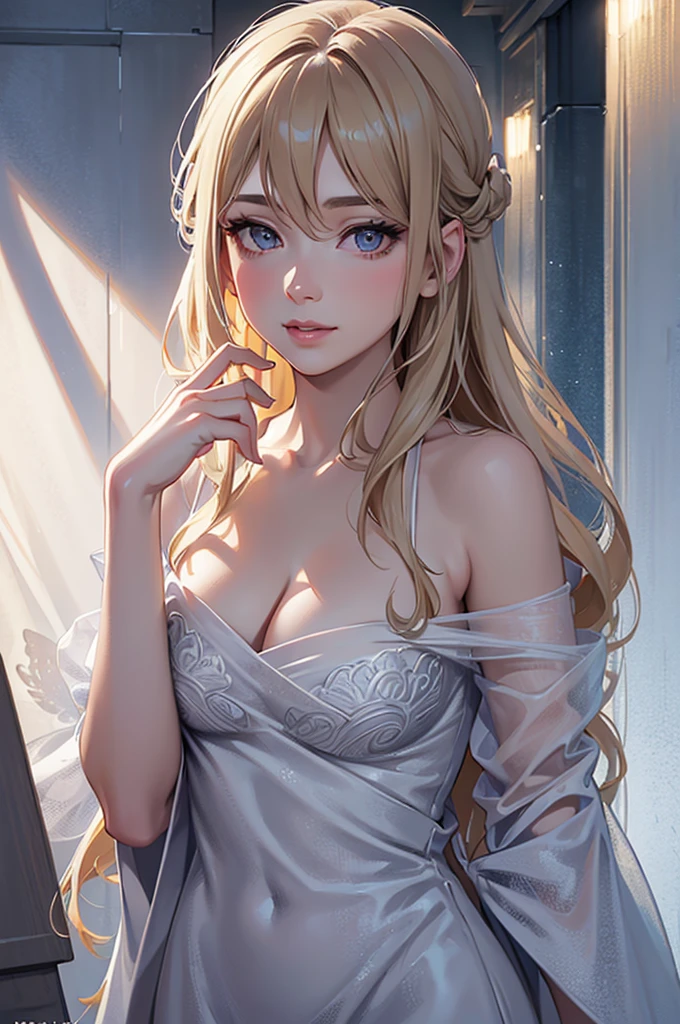 a mature 40s female teacher, beautiful detailed eyes, beautiful detailed lips, extremely detailed face and skin, long hair flowing down shoulders, BLOND HAIR, teasing smile, satin RED panties, looking back coyly, (best quality,4k,8k,highres,masterpiece:1.2),ultra-detailed,(realistic,photorealistic,photo-realistic:1.37),beautiful lighting,dreamy atmosphere,cinematic,high quality portrait,elegant,sensual,provocative a snowy winter landscape in siberia, snow covered pines, frozen lake, beautiful detailed sky, dramatic lighting, highly detailed, (best quality,4k,8k,highres,masterpiece:1.2),ultra-detailed,(realistic,photorealistic,photo-realistic:1.37),stunning scenery, soft lighting, atmospheric, cinematic composition, muted color palette, cold tones