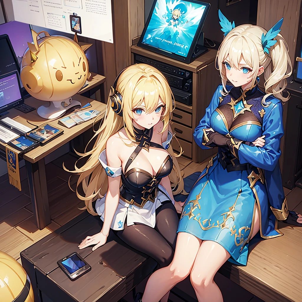 Summoners war; Elia; Femme; 27 ans; blonde; bleu