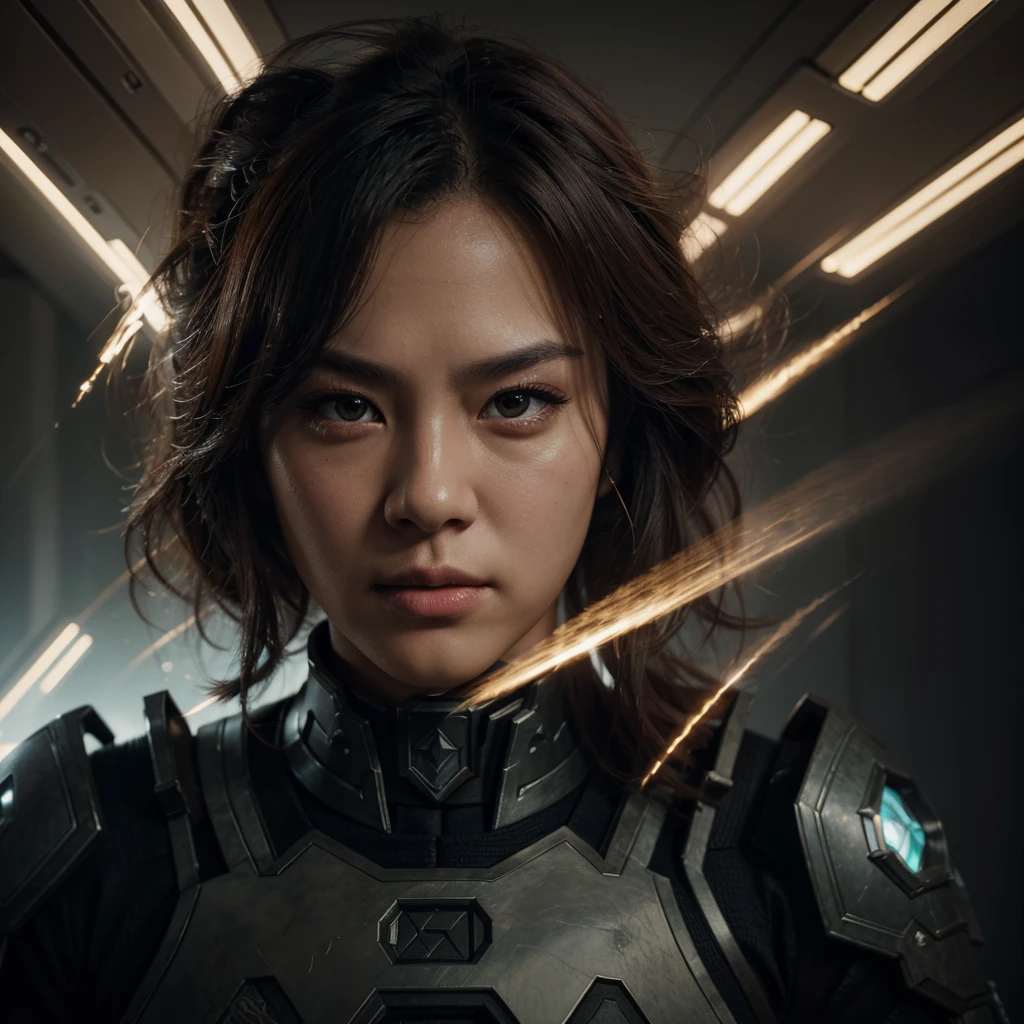 a detailed realistic portrait of gusion from mobile legend bang bang starlight skin, Handsome detailed face, hyper realistic, 8k, high quality, masterpiece, cinematic lighting, dramatic colors