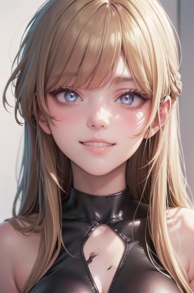 best quality, masterpiece, highly detailed,1girl, Toki, (masterpiece:1.5), Detailed Photo, Smiling, Sexy, (8K, Best Quality: 1.4), (1girl), Beautiful Face, (anime realistic Face), (Blond Hair, Long Hair: 1.3), Beautiful Hairstyle, Realistic eyes, beautiful detail eyes, (white skin), beautiful skin, absurd, attractive, ultra high resolution, ultra realistic, high definition, golden ratio, (sexually aroused:1.5), Pinkish white skin, cool white light, sexy pose, Beautiful , white background, pink soft white light, (dirty body:1.5), nakadashi, (messy hair:1.5)