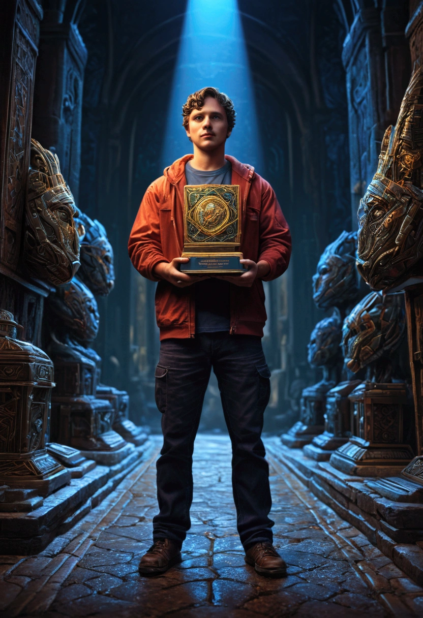 Award-Winning Moment, holding prize, full body, cinematic still, (best quality, masterpiece, photorealistic), very aesthetic, perfect composition, intricate details, ultra-detailed, vivid colors