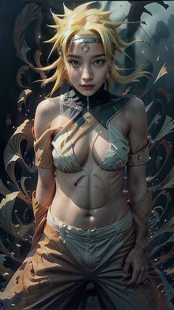 Moisturized skin, (red eyes), realistic body, (adult female body), energetic, (), (girl),
BREAK,
bright red lipstick, (beautiful navel), blonde hair, (detailed hair), (Naruto Uzumaki's clothes: 1.3),
BREAK,
((masterpiece + highest quality + high resolution + highly detailed)), (full body: 1.2), symmetrical, one shot,
BREAK,
(leaves fluttering), (wind blowing), (battle stance: 1.4),
BREAK,
(large Japanese sword), ninja clothes, inside a mansion, assassination, cut wound, kunai, fantastical, dynamic, Naruto Uzumaki's forehead protector,